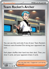 Team Rocket's Archer - 170/182 - Uncommon - Reverse Holo